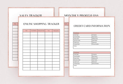 Ladystrategist 10 Page Financial Printable and Customizable Planner Canva Template instagram canva templates social media templates etsy free canva templates