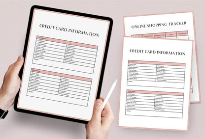Ladystrategist 10 Page Financial Printable and Customizable Planner Canva Template instagram canva templates social media templates etsy free canva templates