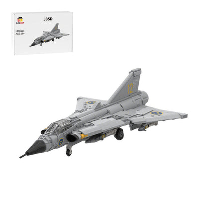 1/35 Scale Swedish J35D fighter Klemmbausteine - LesDiy - Klemmbausteine