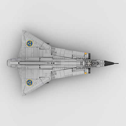 1/35 Scale Swedish J35D fighter Klemmbausteine - LesDiy - Klemmbausteine