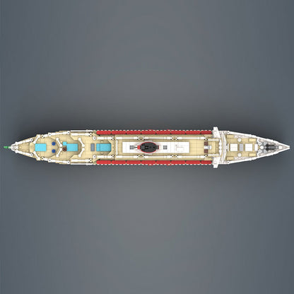 1/400 Scale Leonardo da Vinci Italian Ocean Liner Klemmbausteine - LesDiy - Klemmbausteine