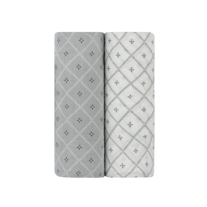 Boy floral print swaddle blankets