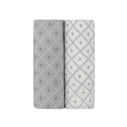 Boy floral print swaddle blankets