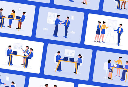Ladystrategist 20 Unique Business Illustrations - Fully Editable in Canva instagram canva templates social media templates etsy free canva templates