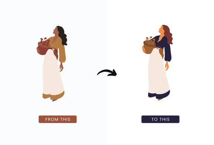 Ladystrategist 20 Unique Cute Bohemian Illustrations Fully Editable in Canva instagram canva templates social media templates etsy free canva templates