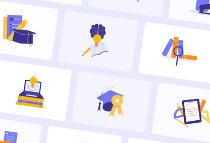 Ladystrategist 20 Unique Education Conceptual Illustrations Fully Editable in Canva instagram canva templates social media templates etsy free canva templates