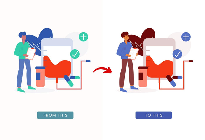Ladystrategist 20 Unique Health Illustrations Fully Editable in Canva instagram canva templates social media templates etsy free canva templates
