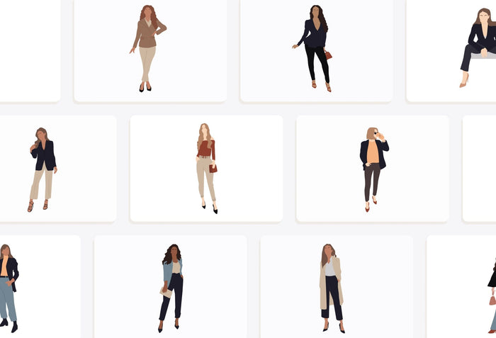 Ladystrategist 20 Unique Lady Boss Illustrations Fully Editable in Canva instagram canva templates social media templates etsy free canva templates