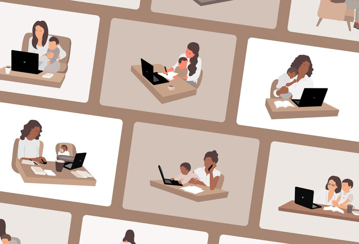 Ladystrategist 20 Unique Mompreneur Illustrations Fully Editable in Canva instagram canva templates social media templates etsy free canva templates