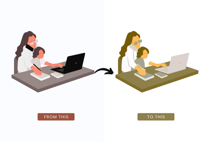 Ladystrategist 20 Unique Mompreneur Illustrations Fully Editable in Canva instagram canva templates social media templates etsy free canva templates