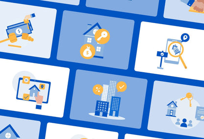 Ladystrategist 20 Unique Real Estate Conceptual Illustrations Fully Editable in Canva instagram canva templates social media templates etsy free canva templates