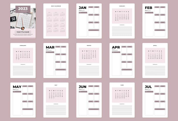 Ladystrategist 2023 Canva Planner Template instagram canva templates social media templates etsy free canva templates