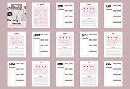 Ladystrategist 2023 Canva Planner Template instagram canva templates social media templates etsy free canva templates