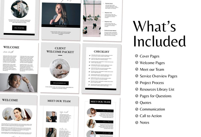 Ladystrategist 21 Page Client Welcome Packet for Coaches Editable Canva Template Soho Collection instagram canva templates social media templates etsy free canva templates