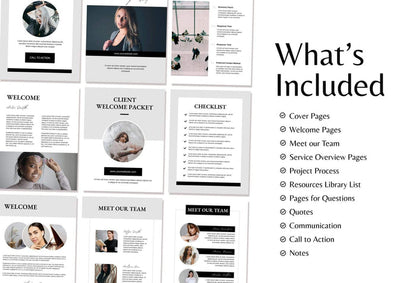 Ladystrategist 21 Page Client Welcome Packet for Coaches Editable Canva Template Soho Collection instagram canva templates social media templates etsy free canva templates