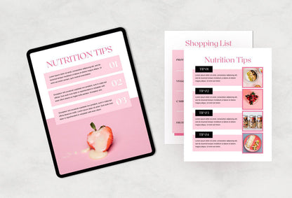 Ladystrategist 25 Page Nutrition Recipe Ebook Flamingo Editable Canva Templates instagram canva templates social media templates etsy free canva templates