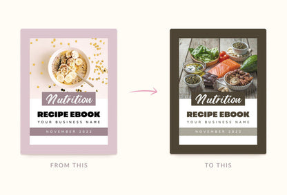 Ladystrategist 25 Page Nutrition Recipe Ebook Lotion Pink Editable Canva Templates instagram canva templates social media templates etsy free canva templates
