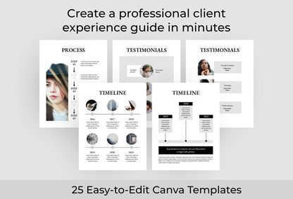 Ladystrategist 25 Page Service and Pricing Guide Editable Canva Template Soho Collection instagram canva templates social media templates etsy free canva templates
