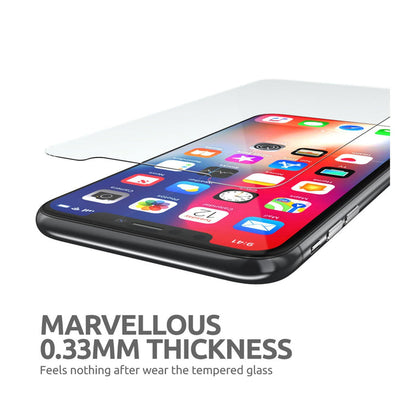 2.5D Glass Screen Protector for iPhone 6.5 inch 2018 and 2019 (2 Pack) -Clear