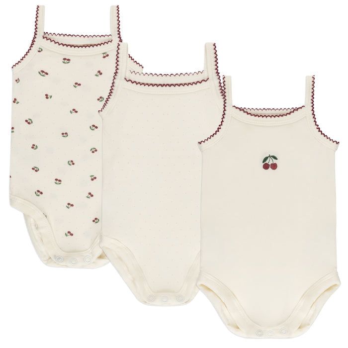 3 Pack Cherry Undershirts Red