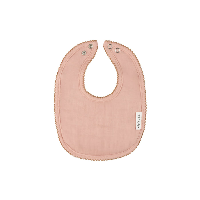 Pink terry Muslin Bib