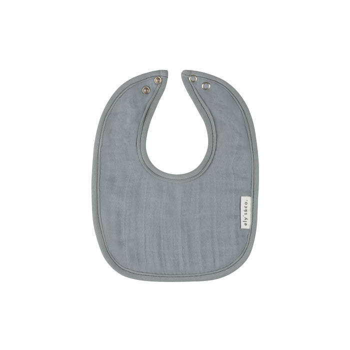 Blue Muslin Terry Bib