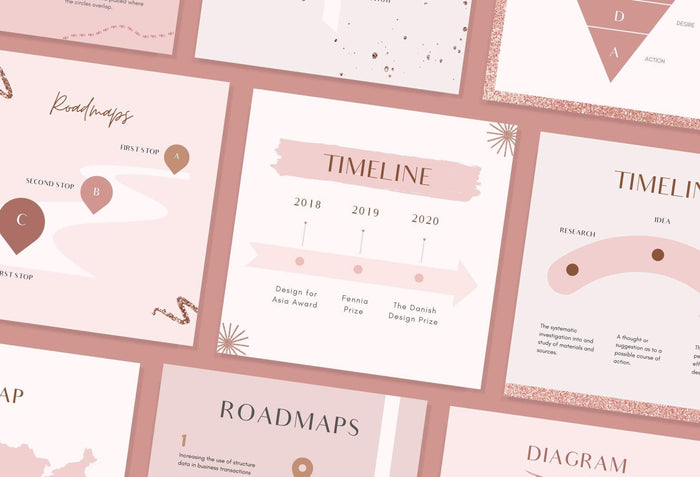 Ladystrategist 30 Infographics Rose Gold Instagram Engagement Booster Post Canva Templates instagram canva templates social media templates etsy free canva templates