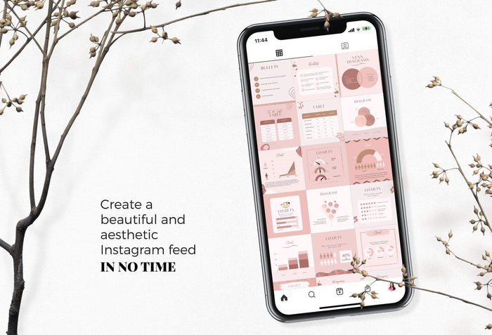 Ladystrategist 30 Infographics Rose Gold Instagram Engagement Booster Post Canva Templates instagram canva templates social media templates etsy free canva templates