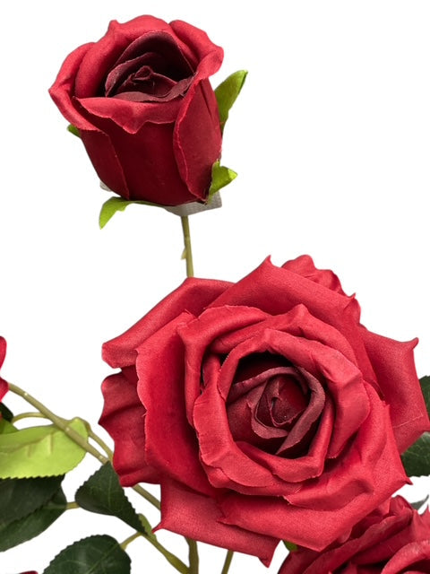 33'' Single Open Rose ( INT106-#5 Burgundy )