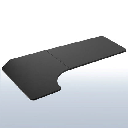 Sturdy corner desktop table top with reversible design.