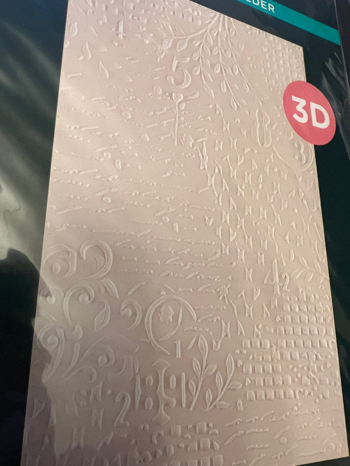 Beautifully imperfect distress mix embossing folder by spellbinders