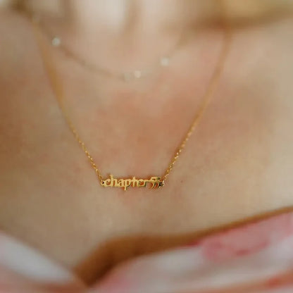 A Court of Thorns and Roses Inspired: Chapter 55 Wordplate Necklace Necklace