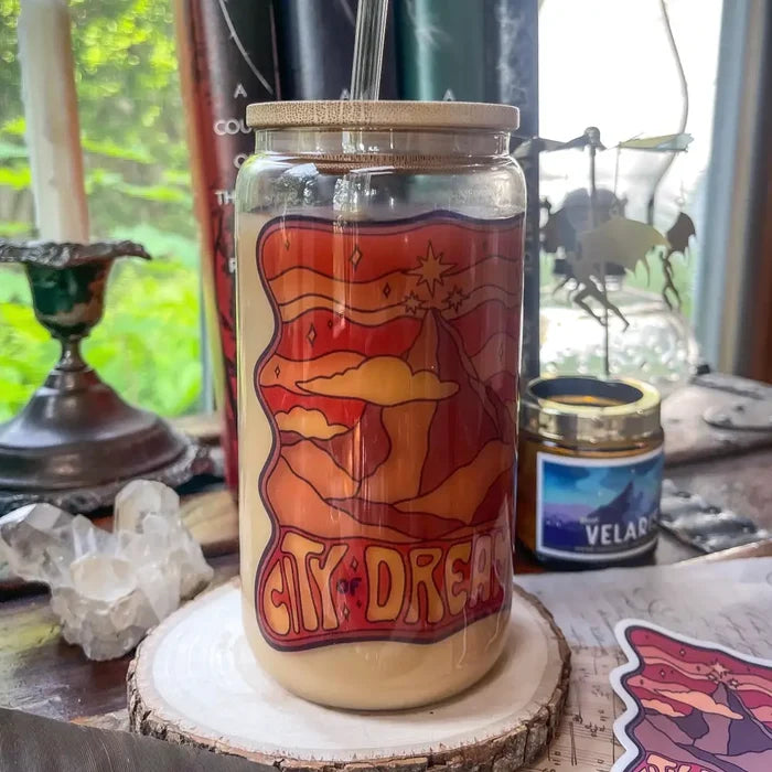 A Court of Thorns and Roses Inspired: City of Dreamers Glass Luxe Tumbler DREAMERS