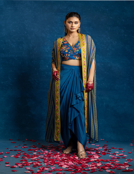 Aarani Drape Skirt Set