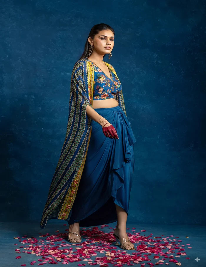 Aarani Drape Skirt Set