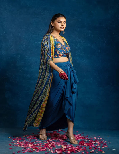 Aarani Drape Skirt Set