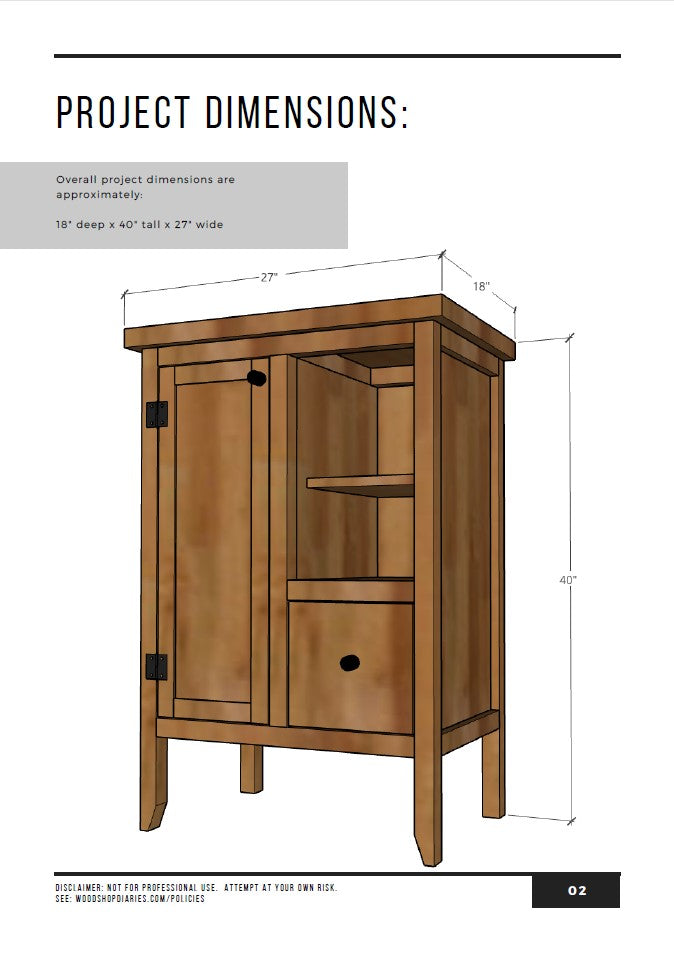 Accent Cabinet Plans