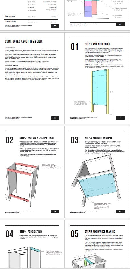 Accent Cabinet Plans