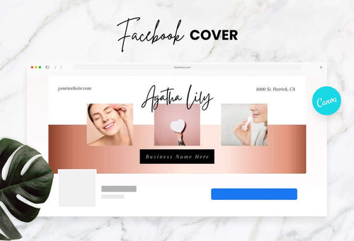 Ladystrategist Agatha Facebook Cover Canva Template instagram canva templates social media templates etsy free canva templates