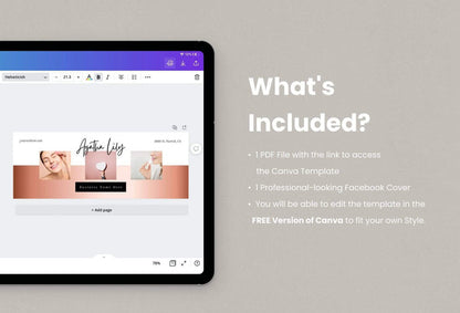Ladystrategist Agatha Facebook Cover Canva Template instagram canva templates social media templates etsy free canva templates