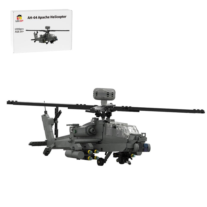 AH - 64 Apache Helicopter Military Klemmbausteine - LesDiy - Klemmbausteine