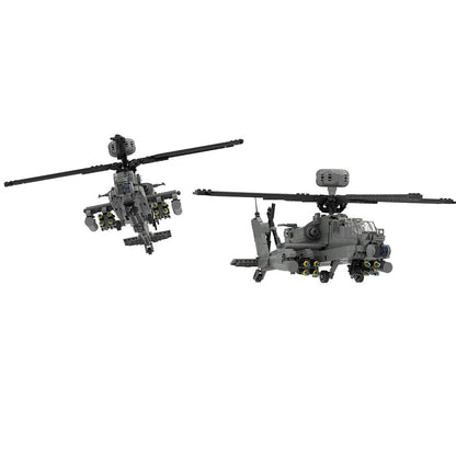 AH - 64 Apache Helicopter Military Klemmbausteine - LesDiy - Klemmbausteine
