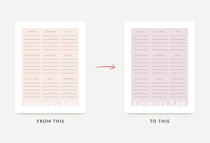 Ladystrategist Alabaster Grocery List Printable and Editable Canva Template instagram canva templates social media templates etsy free canva templates