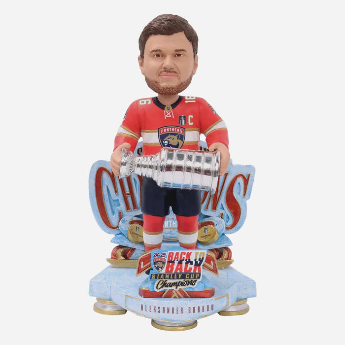 Aleksander Barkov Florida Panthers 2025 Stanley Cup Champions Celebration NHL Bobblehead