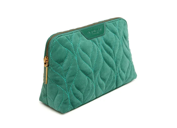 Alice Wheeler Velvet Make Up Bag - Teal