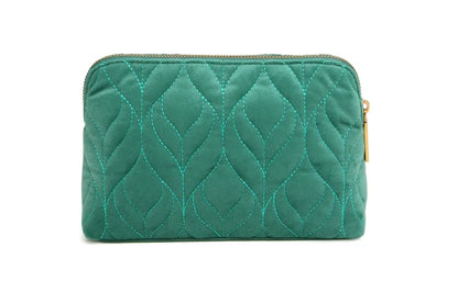Alice Wheeler Velvet Make Up Bag - Teal