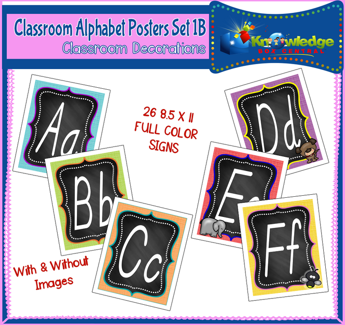 Alphabet Posters Set 1B