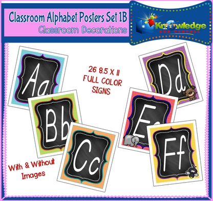 Alphabet Posters Set 1B