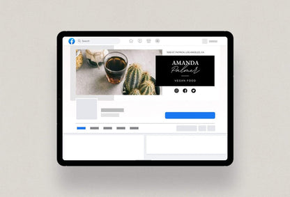 Ladystrategist Amanda Facebook Cover Canva Template instagram canva templates social media templates etsy free canva templates