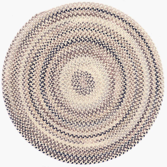 American Classic Pewter Braided Rug Round image